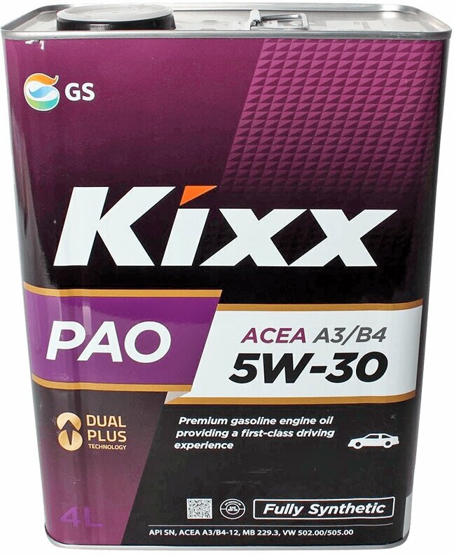 Масло моторное KIXX PAO 5W30 A3/B4 4л