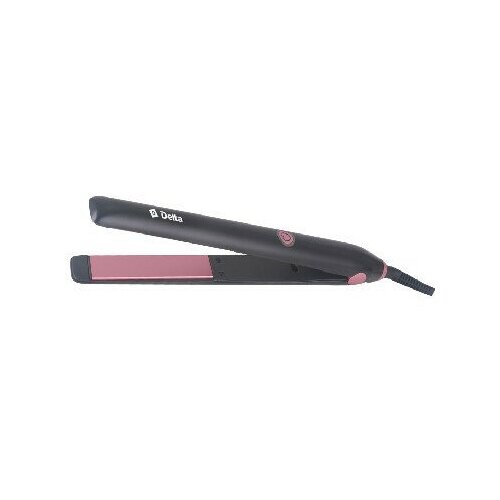 Прибор для укладки волос (DELTA DL-0534 (щипцы-выпрямление) черный с розовым)
