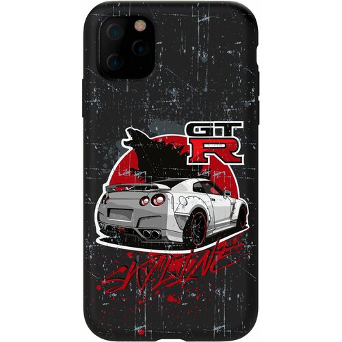 Силиконовый чехол Mcover для Apple iPhone 11 с рисунком Машина Nissan GTR Skyline силиконовый чехол mcover для apple iphone 11 pro с рисунком nissan gtr skyline