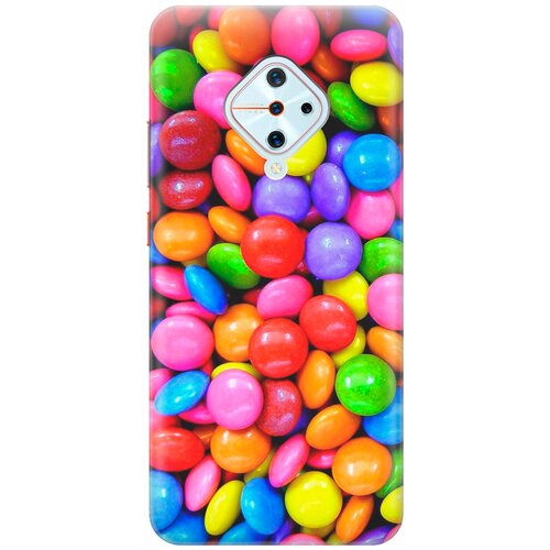 фото Re:pa накладка transparent для vivo v17 с принтом "цветные драже"