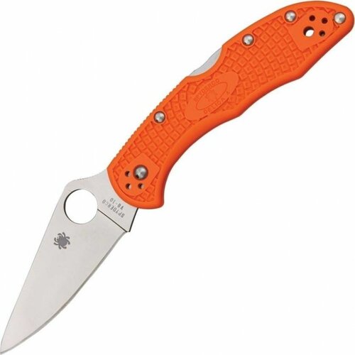 фото Нож складной spyderco delica 4, orange frn handles