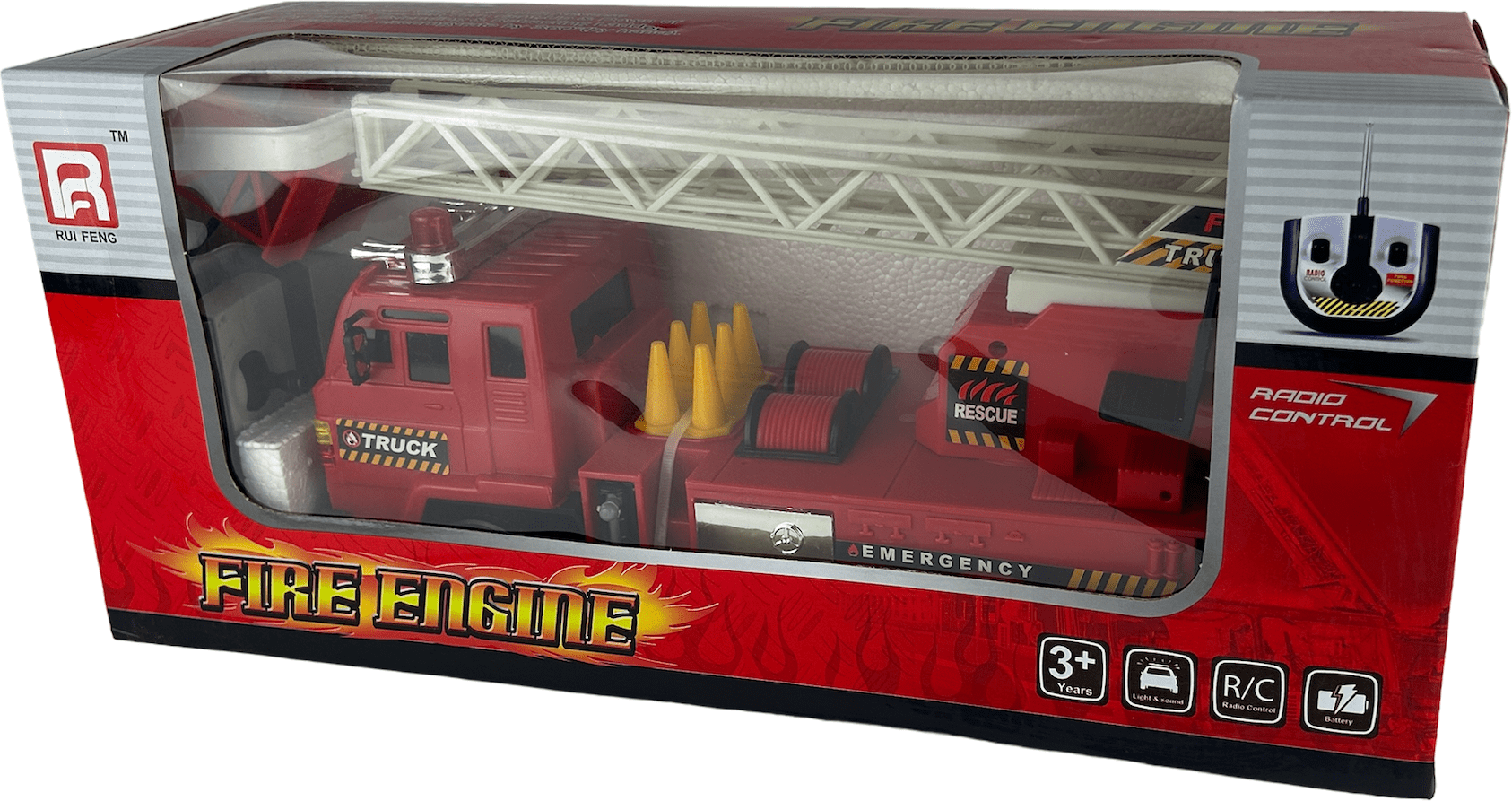 Радиоуправляемая пожарная машина Rui Feng Fire Engine Truck 27Mhz Rui Feng F827-1