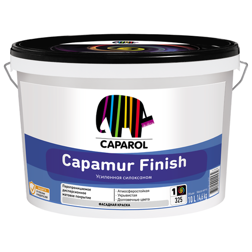 CAPAROL CAPAMUR FINISH BAS 1 краска фасадная усиленная силоксаном 10л 948103996