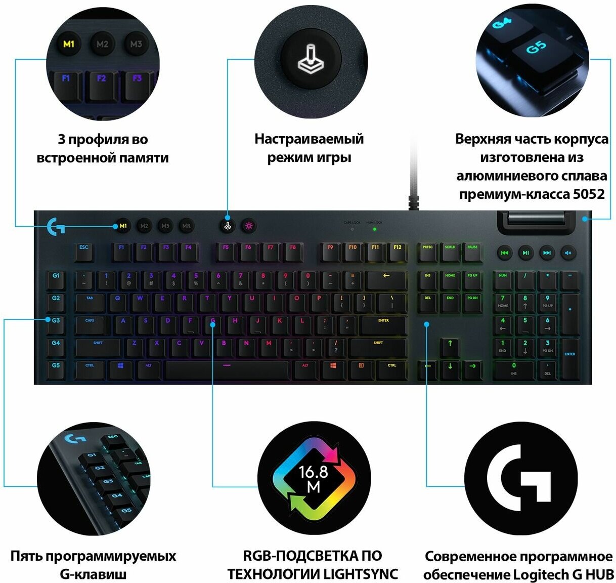 Игровая клавиатура Logitech - фото №20