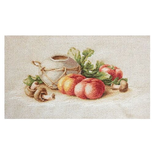 фото Набор для вышивания «натюрморт с овощами», 28x12 см, luca-s