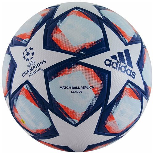 фото Мяч футбольный adidas finale 20 lge, р.4, белый/синий (fs0256)