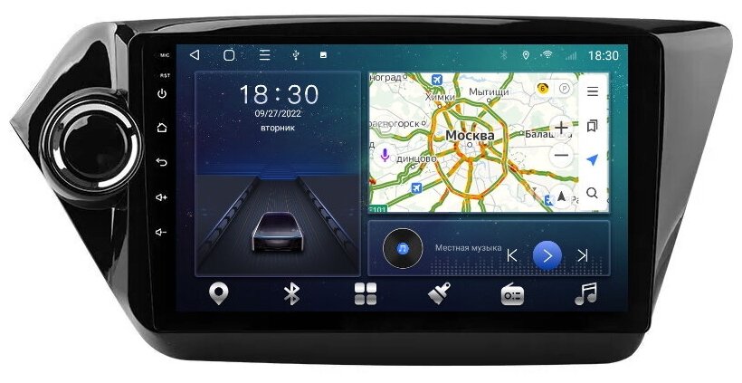 Магнитола CRS-300 Киа Рио 2 Kia Rio 2011-2015 - Android 11 - Процессор 8 ядерный - Carplay - DSP 36 полос - 4G(Sim)