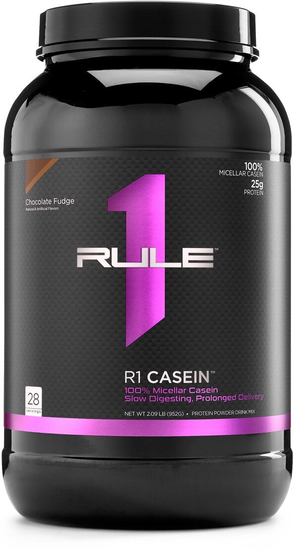 RULE ONE Casein Малая банка фиолетовый 900 г (Chocolate Fudge)