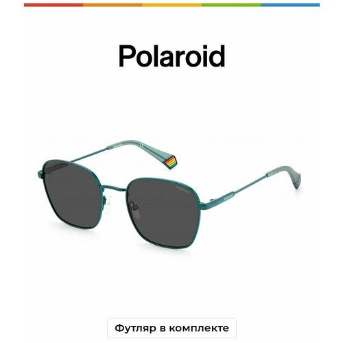 фото Солнцезащитные очки polaroid polaroid pld 6170/s mr8 m9 pld 6170/s mr8 m9, зеленый, голубой