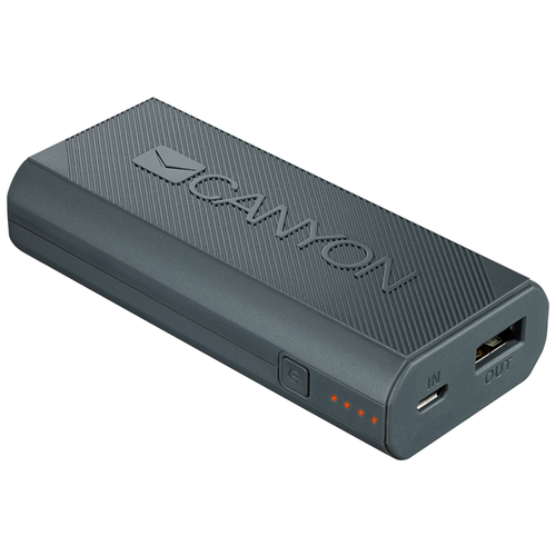 Портативное зарядное устройство Canyon Power bank 4400mAh built-in Lithium-ion battery output 5V2A input auto-adjust 5V1A-2A White (H2CNECPBF44W)