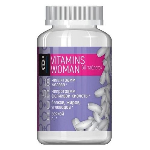 Витаминно-минеральный комплекс Vitamins Woman Ёбатон 60 таб.