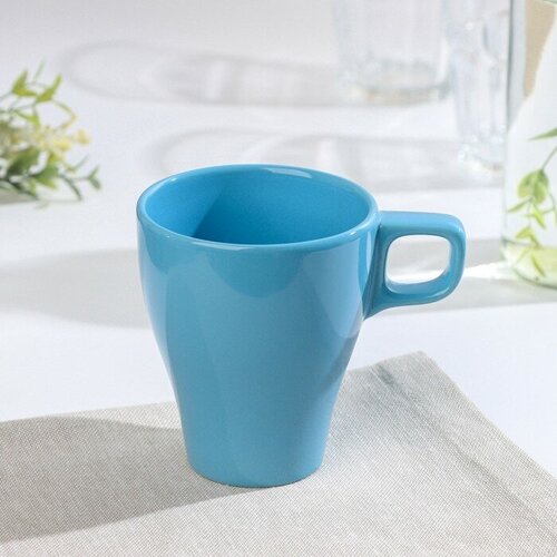 Кружка керамическая Coffee break, 280 мл, цвет голубой