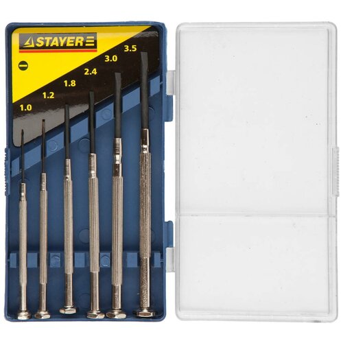 Часовые отвертки STAYER 6 предм. 2560-H6