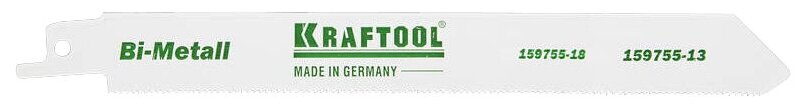 Полотно KRAFTOOL ″INDUSTRIE QUALITAT″, S922EF, для эл/ножовки, Bi-Metall, по металлу, шаг 1,4мм, 130мм