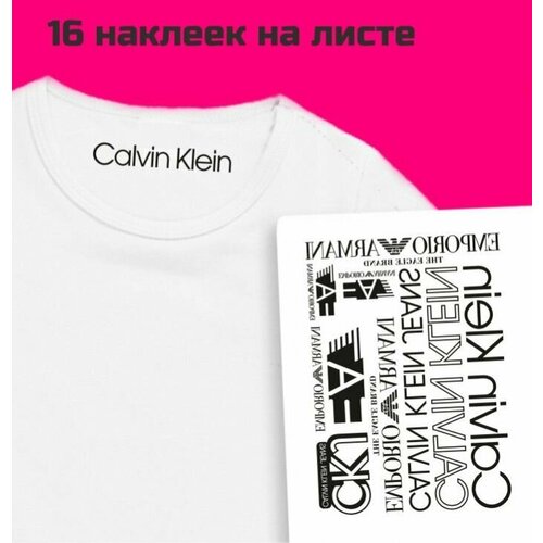 Термотрансфер Tite / термонаклейка на одежду Calvin Klein / размеры 25 х 35 см