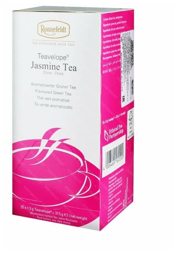 Чай зеленый Ronnefeldt Jasmine Gold в пакетиках для чайника, 25 пак.