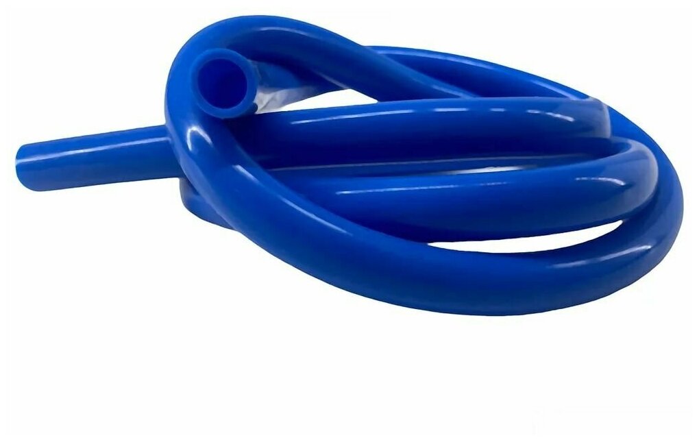 Силиконовая трубка 5*2 мм (внутренний диаметр 5, толщина стенки 2 мм), 2 метра, синий - фотография № 3