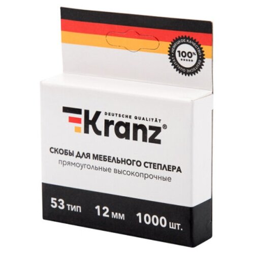 Скобы Kranz 12mm тип 53 1000шт KR-12-5504