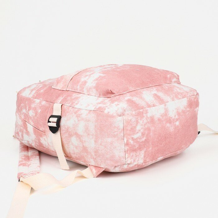 Рюкзак Мрамор, 30*10*41 см, отдел на молнии, 1 н/карман, 2 б/кармана, розовый 9445563