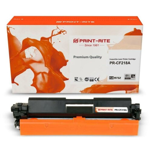 Картридж лазерный Print-Rite TFHAI8BPU1J PR-CF218A CF218A black ((1400стр.) для HP LJ M104/M132) (PR-CF218A) картридж лазерный print rite tfhai8bpu1j pr cf218a cf218a черный