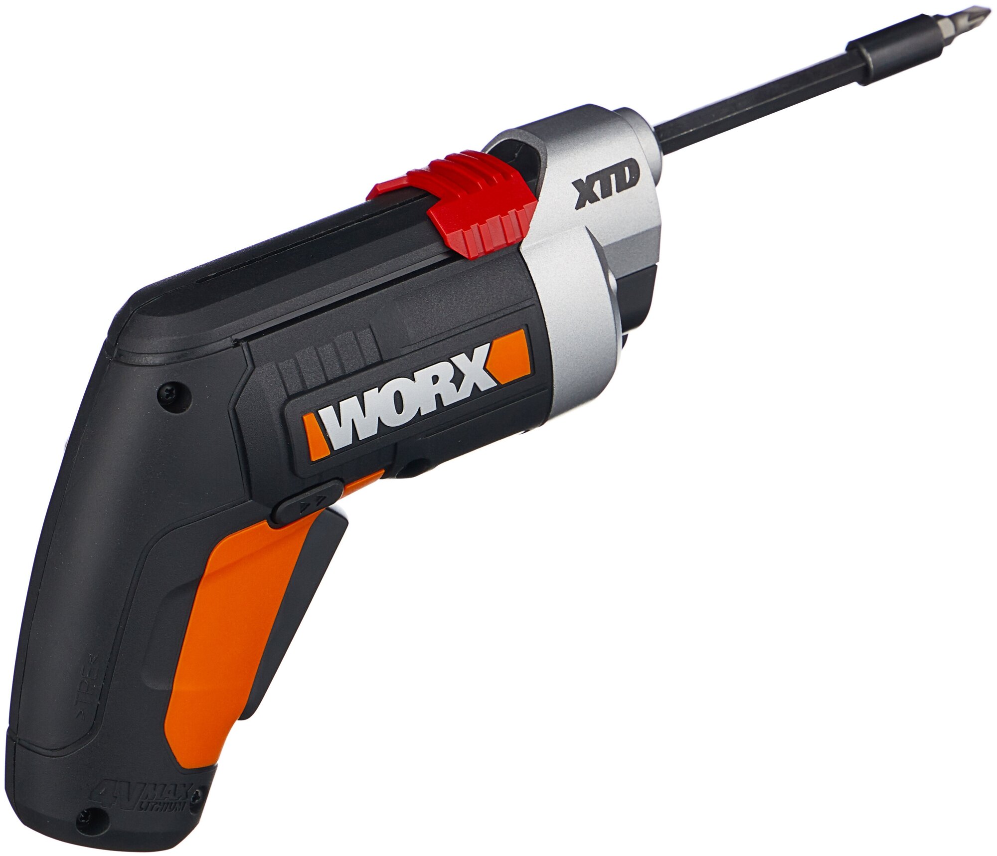 Отвертка WORX WX252 4V XTD аккумуляторная с 1,5Ач батареей и 0,4А зарядкой - фотография № 2