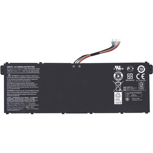 Аккумулятор для ноутбука ACER AC14B18J 3090 Mah 15.2V аккумулятор для ноутбука ac14b18j