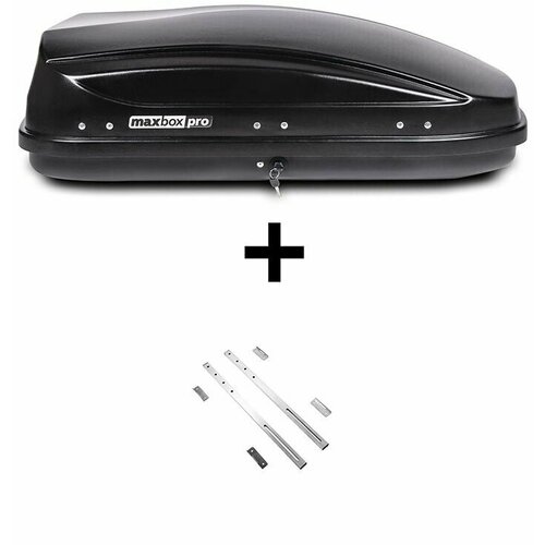 Бокс на крышу MaxBox Pro 430л, черный матовый, 136х96х42, усилители дна, двусторонний, а: MBP-430-B-1