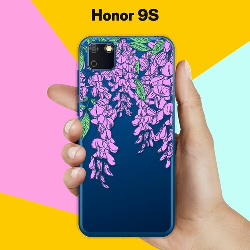 Силиконовый чехол Цветы фиолетовые на Honor 9S силиконовый чехол на honor 10 фиолетовые цветы для хонор 10