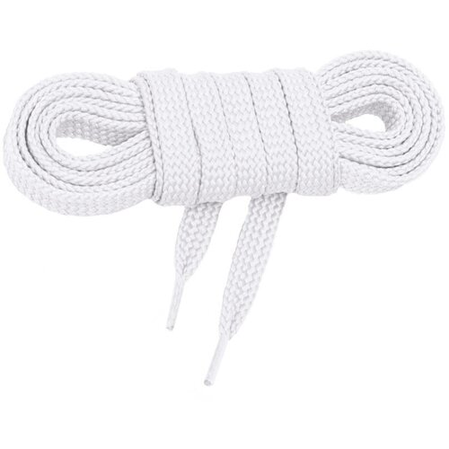 Шнурки хлопковые плоские Coccine, белый, 7 мм, 180 см