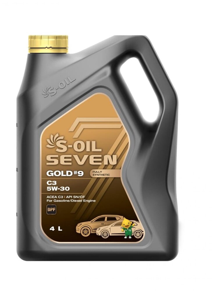 Синтетическое моторное масло S-OIL SEVEN GOLD#9 C3 5W-30