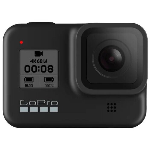 Экшн-камера GoPro HERO8 + 32GB SD Card, 12МП, 3840x2160, черный экшн камера 4k с wi fi 16мп 60 кадров сек