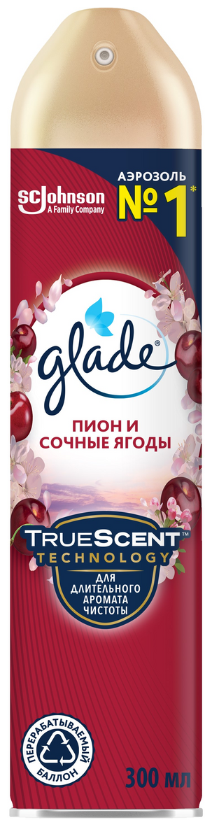 Glade освежитель воздуха Пион и сочные ягоды 300 мл