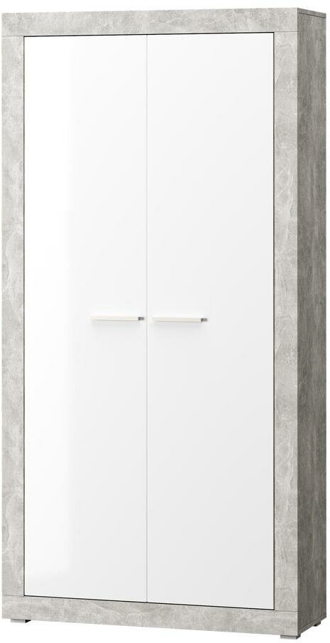 фото Шкаф для одежды Hoff Мартин, цвет белый глянец, ателье светлый