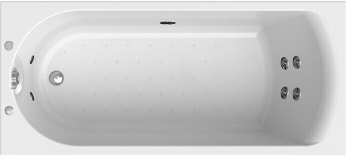 Акриловая ванна Radomir Николь 180х80 с каркасом, фронтальной панелью и гидромассажем (2-75-2-0-0-210)