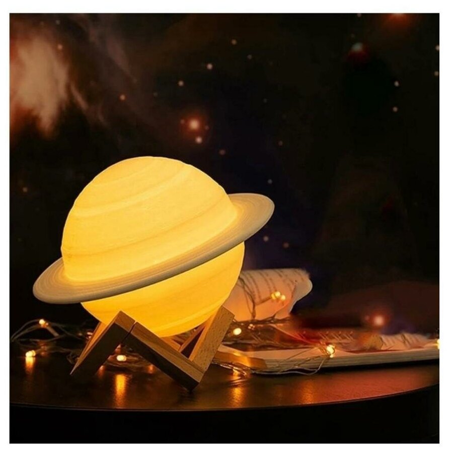 Светильник ночник Сатурн с аромадиффузором - фотография № 2