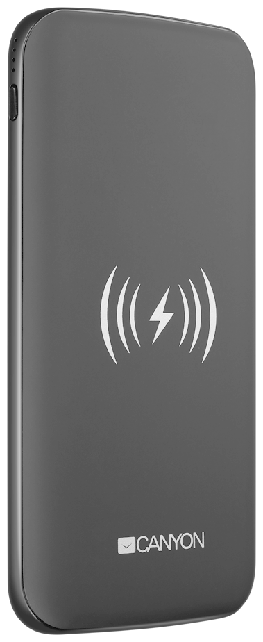 Внешний аккумулятор (Power Bank) CANYON CNS-TPBW8B, 8000мAч, черный [oscnstpbw8b]