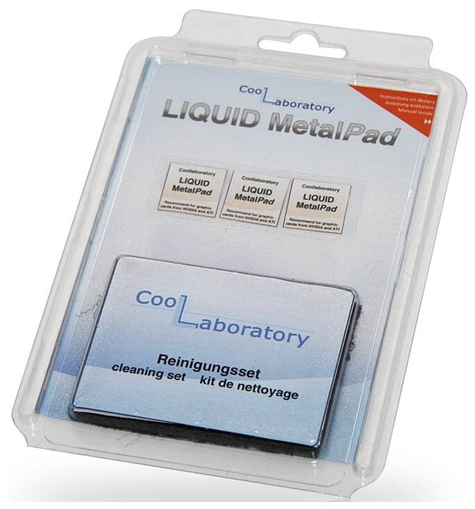 Термопрокладка Coollaboratory Liquid MetalPad 3 x GPU + CS