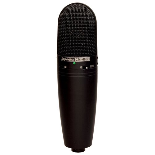 Superlux CM-H8BH, разъем: XLR 3 pin (M), черный микрофон студийный ленточный superlux r102mkii
