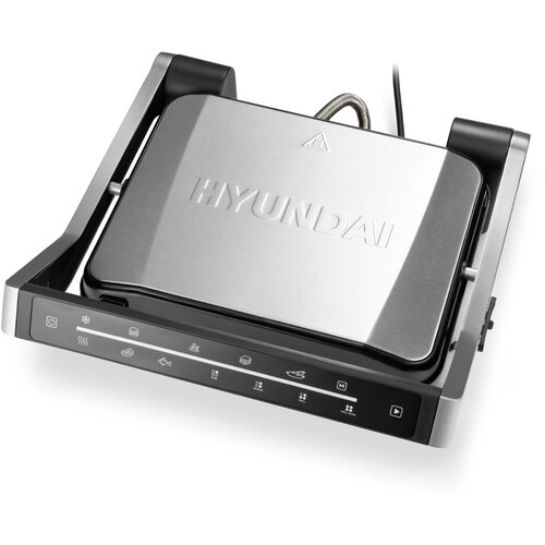 Электрогриль Hyundai HYG-3022 2000Вт серебристыйчерный 959000₽