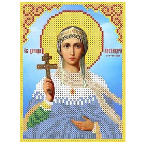 фото Набор вышивки бисером «святая александра», 12x15,8 см, каролинка
