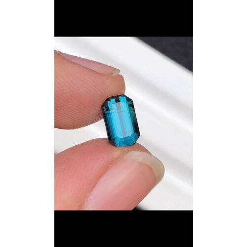Голубой ограненный турмалин индиголит 1+ct True Stones