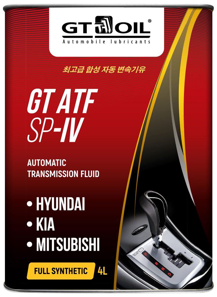 Масло трансмиссионное gt oil 4л синтетика gt atf sp iv, gt oil, 8809059408759