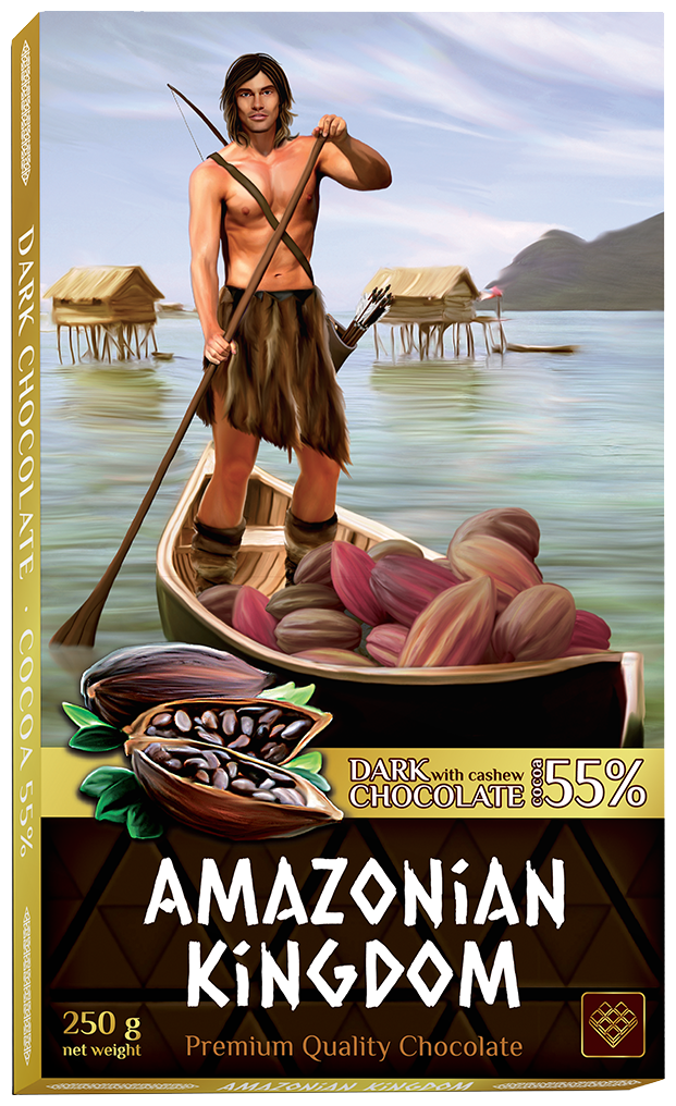 Amazonian kingdom Libertad Шоколад темный с кешью «Amazonian Kingdom», 250 гр.