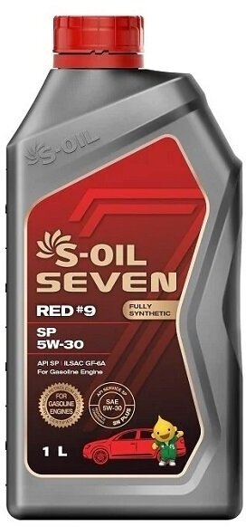 Полусинтетическое моторное масло S-OIL SEVEN RED #7 SN 5W-30, 1 л