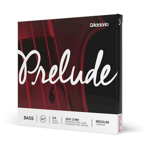 D'Addario J611 3/4M Одиночная струна для контрабаса j814 4 4m струна скрипичная g соль prelude среднего натяжения d addario