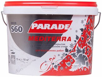 Декоративное покрытие Parade S60 Deco Mediterra белый 4 кг