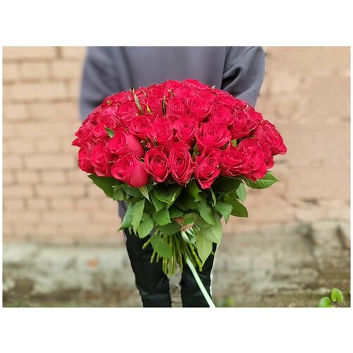 Розы Родос 51 шт Красные 42 см арт.11205 - Просто роза ру