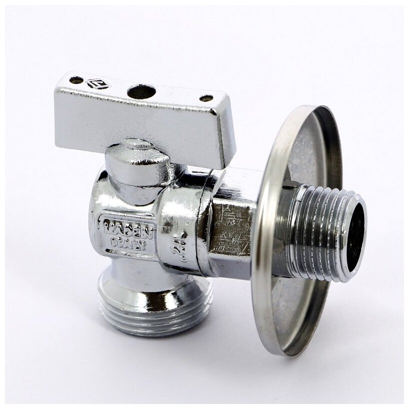 Кран шаровой угловой Bugatti Miami 1/2"x3/4" (08830002) — фото 1