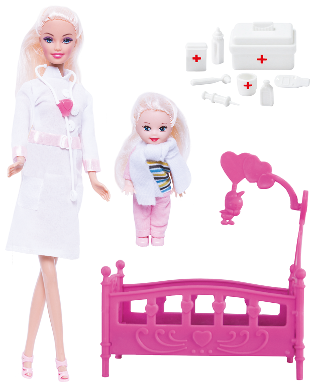 Кукла Ася Детский доктор с мини куклой 35101 TOYS LAB