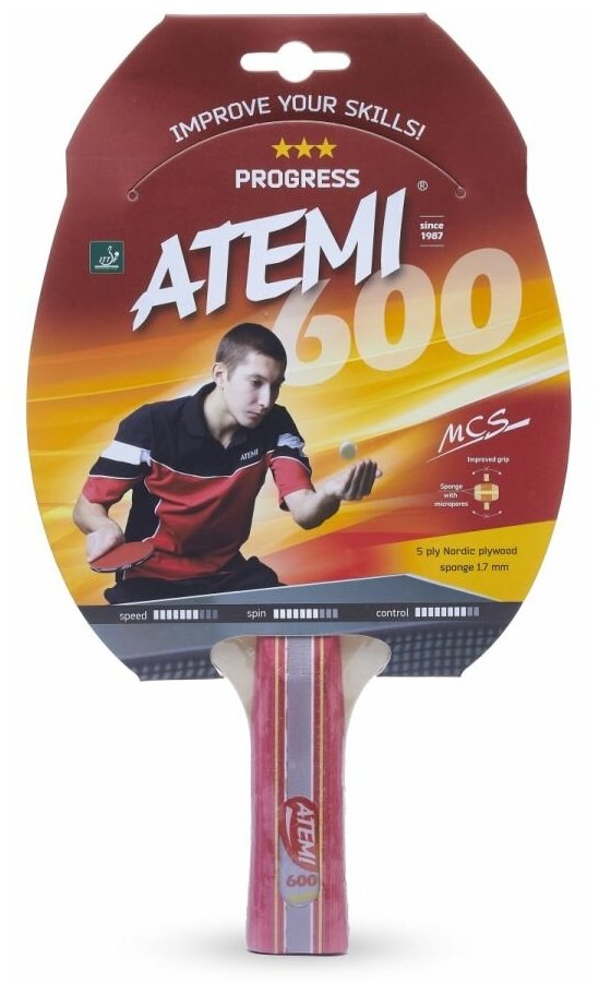 Ракетка для настольного тенниса ATEMI 600 AN 600AN